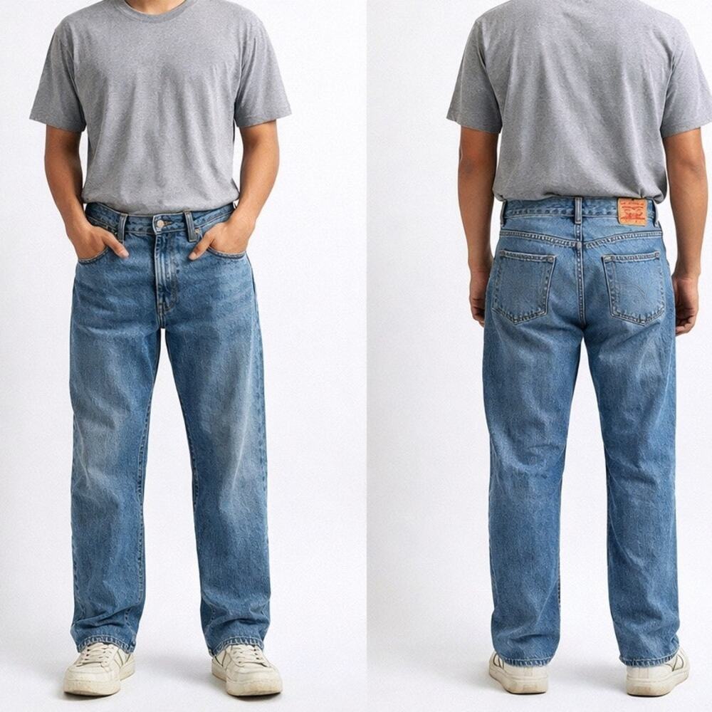Vintage Levi's 505 Regular Fit Jeans Men's 34x30 Straight Leg Blue Denim